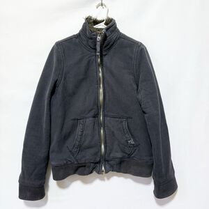 Y2K Vintage Abercrombie Fitch Indigo Lake Jacket S Faux Fur Lined Zip Up Blue